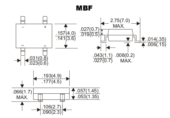 MB6F/MB10F整流桥的利用
